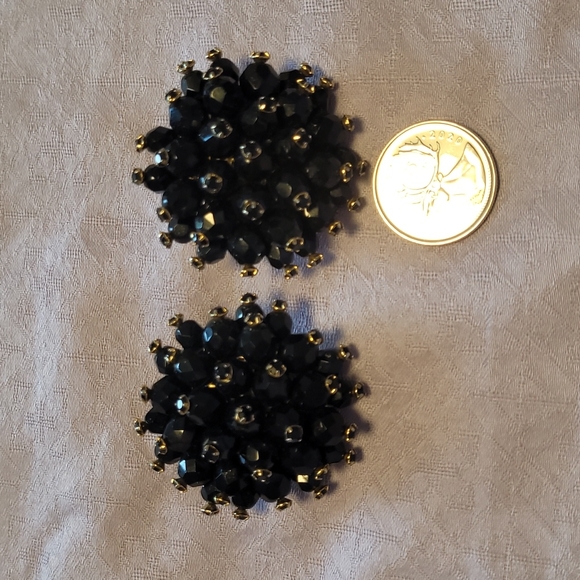 Chameleon vintage clip earrings glass beads wired - Picture 11 of 11